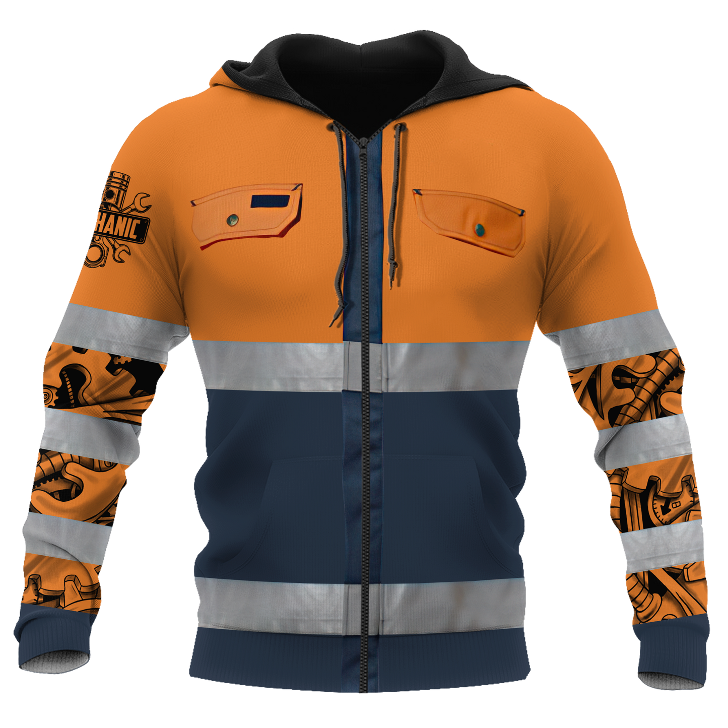 Mechanic 3D All Over Printed Hoodie For Men and Women Pi16102006ST