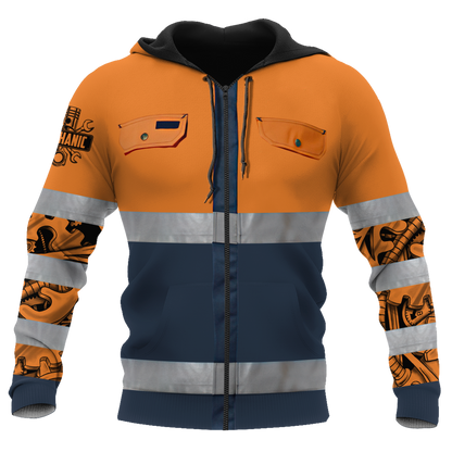 Mechanic 3D All Over Printed Hoodie For Men and Women Pi16102006ST