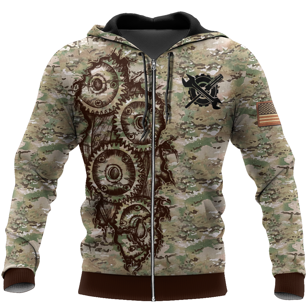 Mechanic Camo 3D All Over Printed Hoodie For Men and Women TN15092003