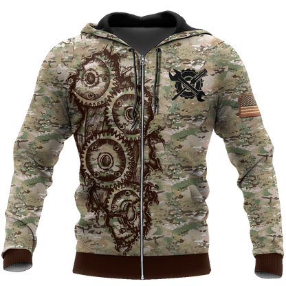 Mechanic Camo 3D All Over Printed Hoodie For Men and Women TN15092003
