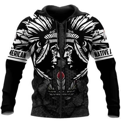 Premium Native American Man All Over Printed Shirts For Men And Women MEI