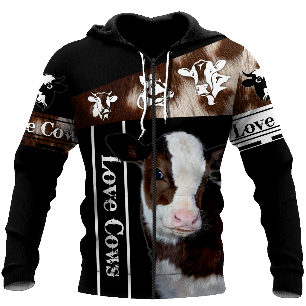 Love Cows - Happy Farm 3D All Over Printed Shirts