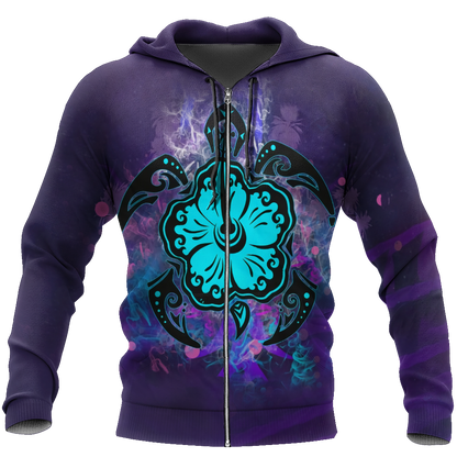 Turtle 3d hoodie shirt for men and women HAC270408-Apparel-HG-Zip hoodie-S-Vibe Cosy™