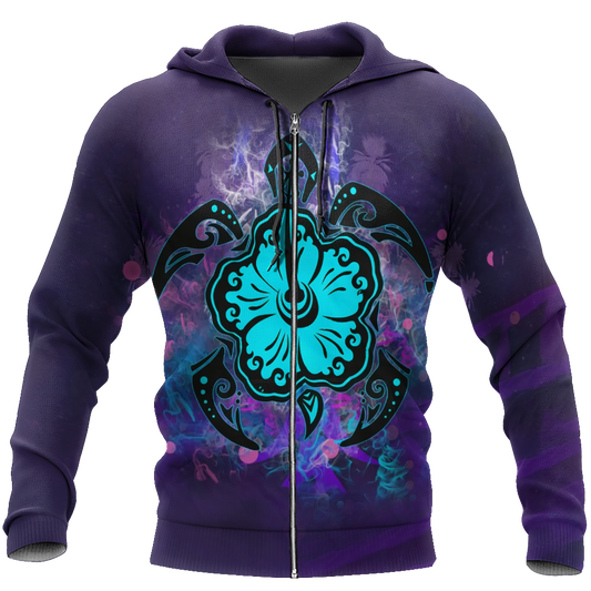 Turtle 3d hoodie shirt for men and women HAC270408-Apparel-HG-Zip hoodie-S-Vibe Cosy™