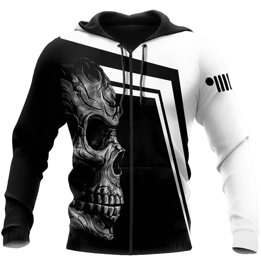 Never Underestimate an Old Man Jeep Skull Unisex Shirts DL20302005