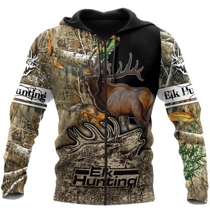 Elk Hunting Legend 3D All Over Print Hoodie VP07102003