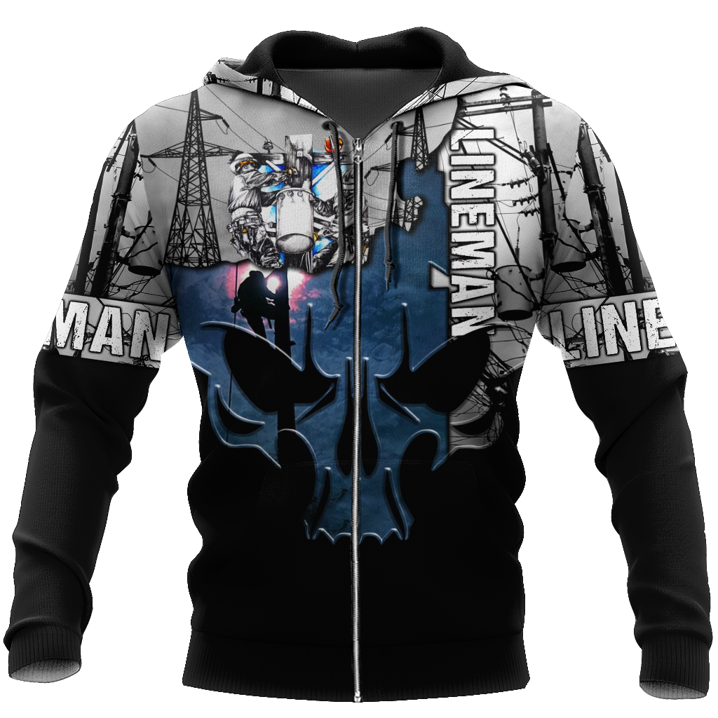 Lineman 3D All Over Printed Hoodie HAC230901