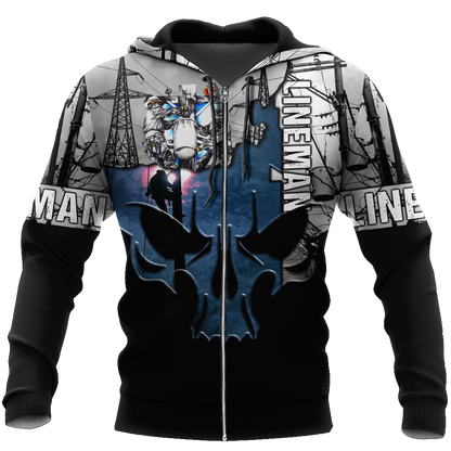 Lineman 3D All Over Printed Hoodie HAC230901