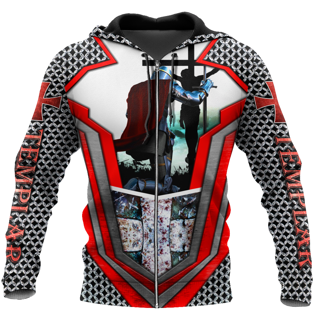 Knights Templar 3D all over printed for men and women PL19082003