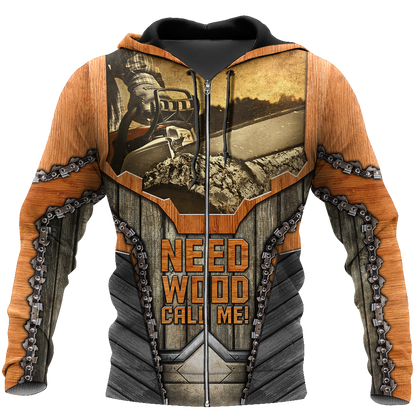 All Over Printed Chainsaw Hoodie MEI09152002-MEI