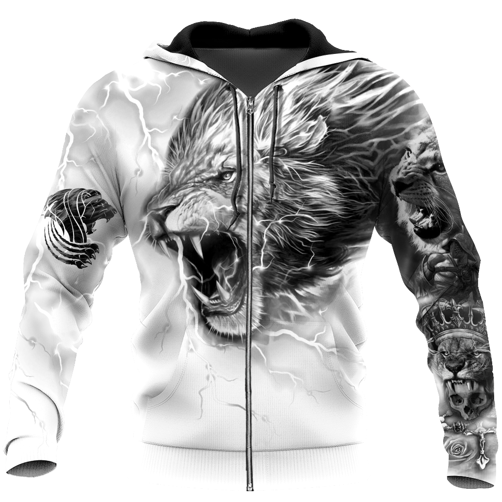 Lion Tattoo Art Hoodie T Shirt For Men and Women HAC310501-NM