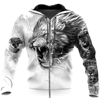 Lion Tattoo Art Hoodie T Shirt For Men and Women HAC310501-NM