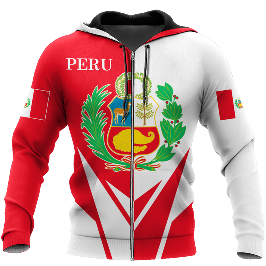 Peru 3d hoodie shirt for men and women HAC220605-Apparel-HG-Zip hoodie-S-Vibe Cosy™