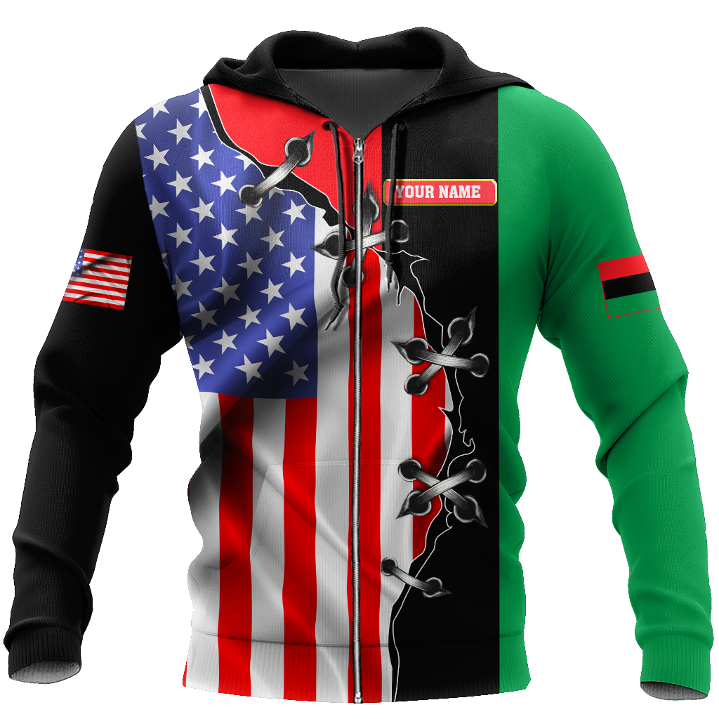 American grown with african roots 3d hoodie shirt for men and women HAC250601-Apparel-HG-Zip hoodie-S-Vibe Cosy™