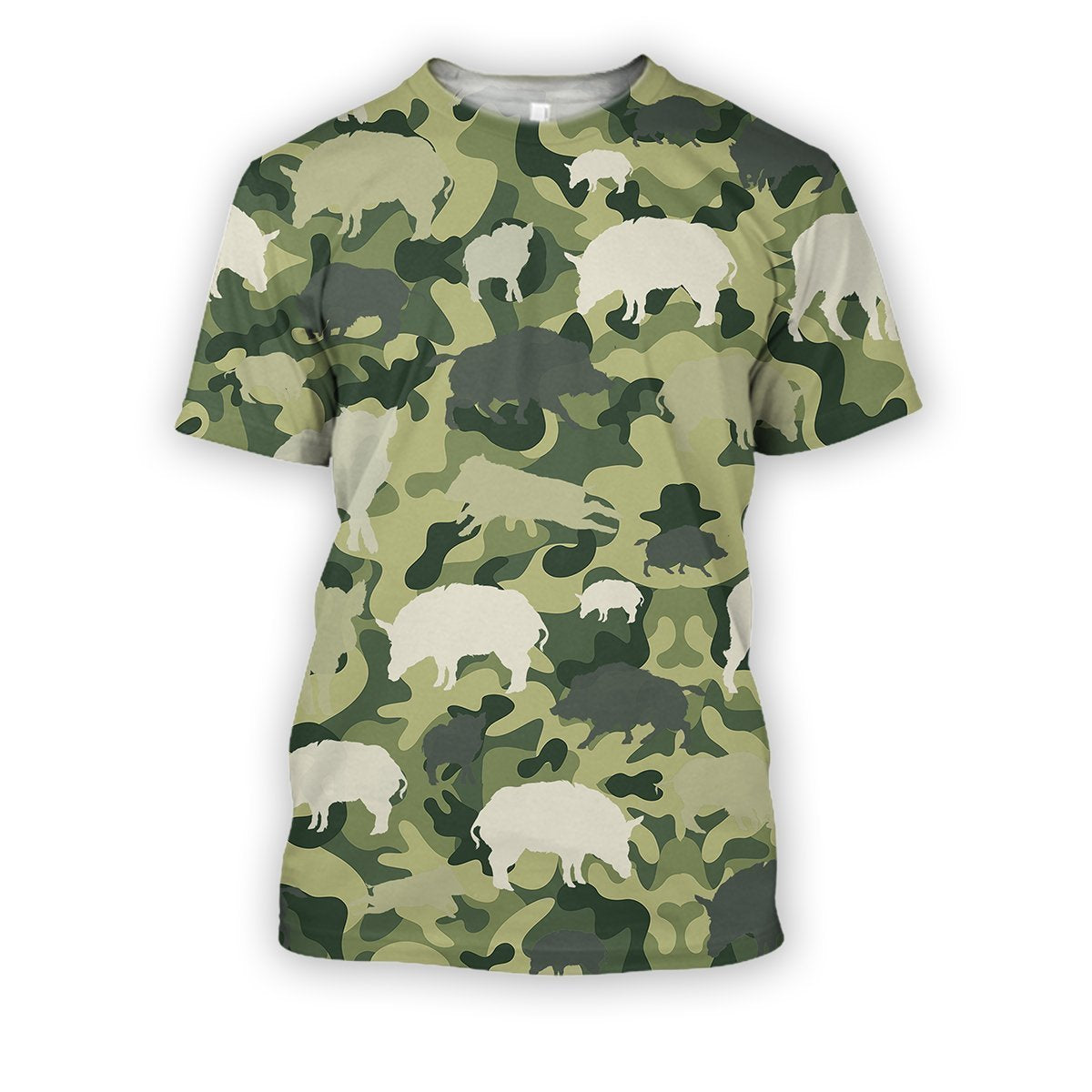 All Over Printed Hunting Boar Camo-Apparel-HbArts-T-Shirt-S-Vibe Cosy™