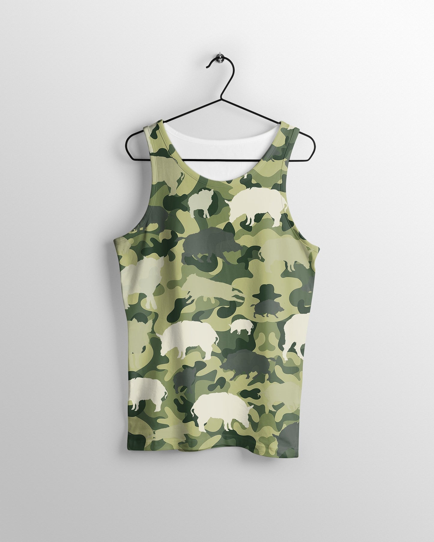 All Over Printed Hunting Boar Camo-Apparel-HbArts-Tank top-S-Vibe Cosy™
