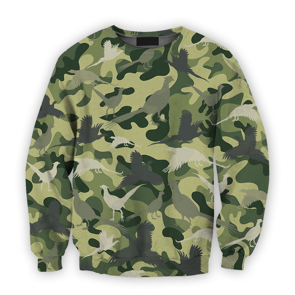 All Over Printed Hunting Pheasant Camo Shirts-Apparel-HbArts-Sweatshirt-S-Vibe Cosy™