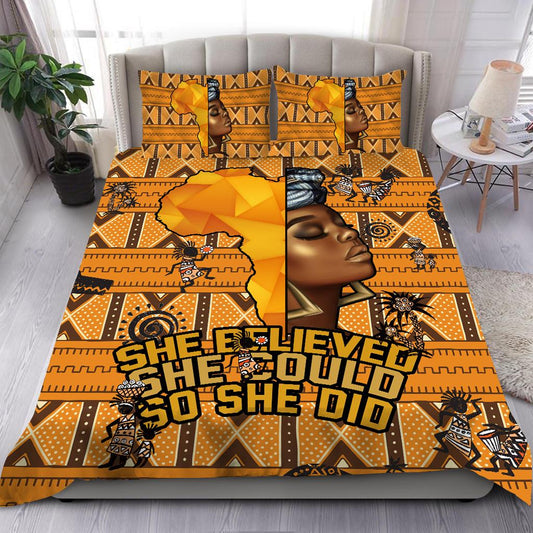 She Believe African Pattern Bedding Set JJ23062002S-ML-ML-US Twin-Vibe Cosy™