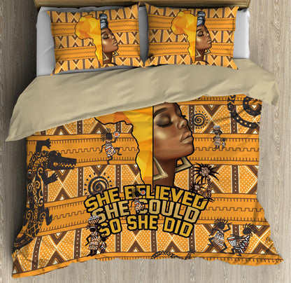 She Believe African Pattern Bedding Set JJ23062002S-ML-ML-US Twin-Vibe Cosy™