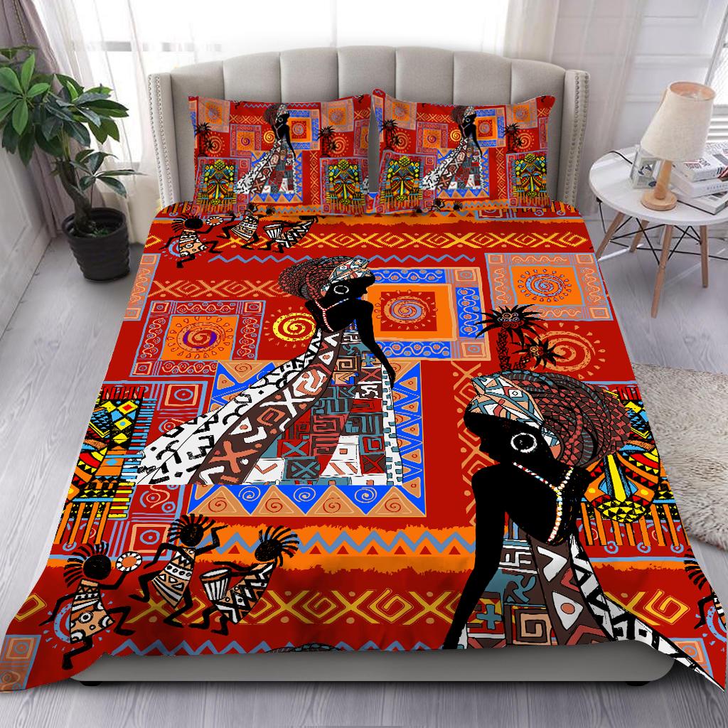 African Girl Pattern Bedding Set JJ22062001S-ML-ML-US Twin-Vibe Cosy™