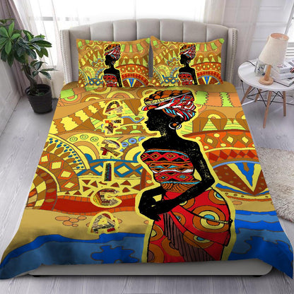 African Girl Pattern Bedding Set JJ27062004-ML-ML-US Twin-Vibe Cosy™