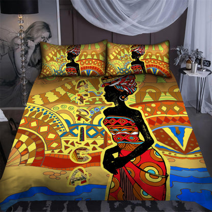 African Girl Pattern Bedding Set JJ27062004-ML-ML-US Twin-Vibe Cosy™
