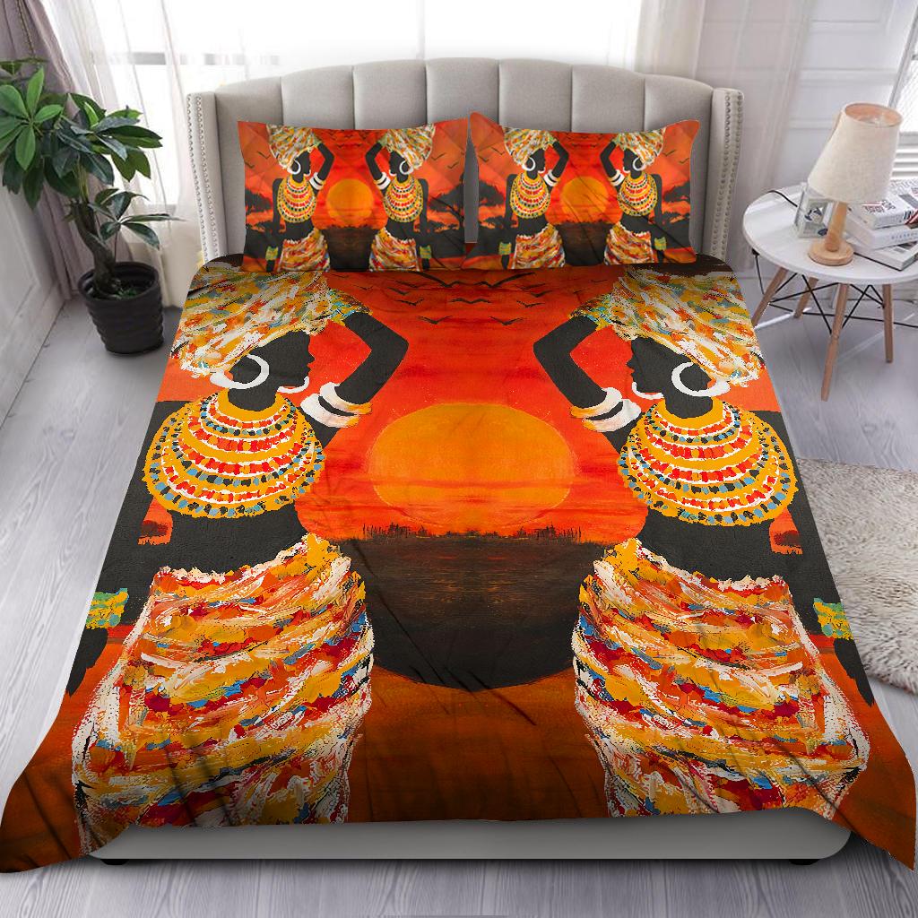 Sunshine African Girl Bedding Set JJ01072002-ML-ML-US Twin-Vibe Cosy™
