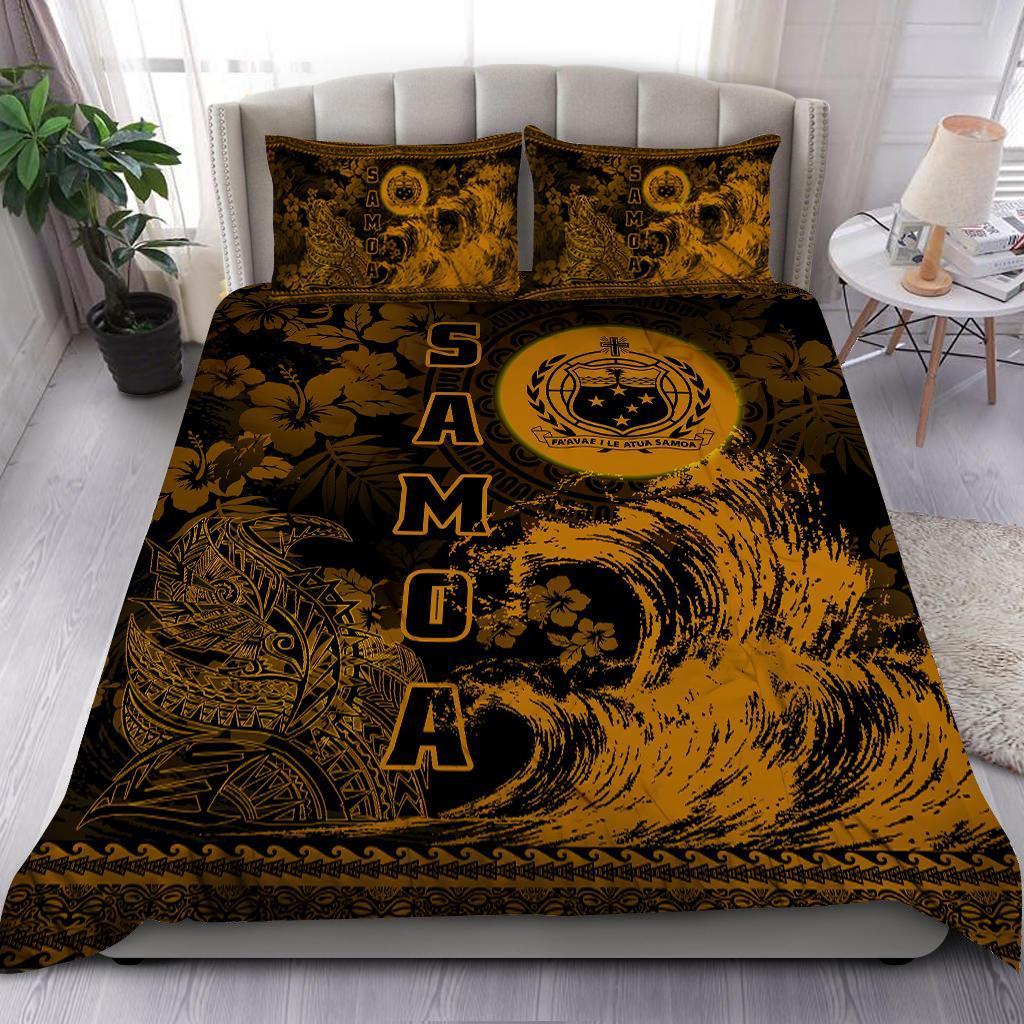 Samoa Quilt Bed Sets Wave Gold-ML-ML-US Twin-Vibe Cosy™