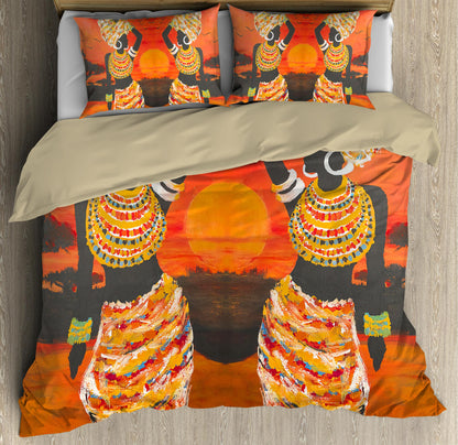 Sunshine African Girl Bedding Set JJ01072002-ML-ML-US Twin-Vibe Cosy™