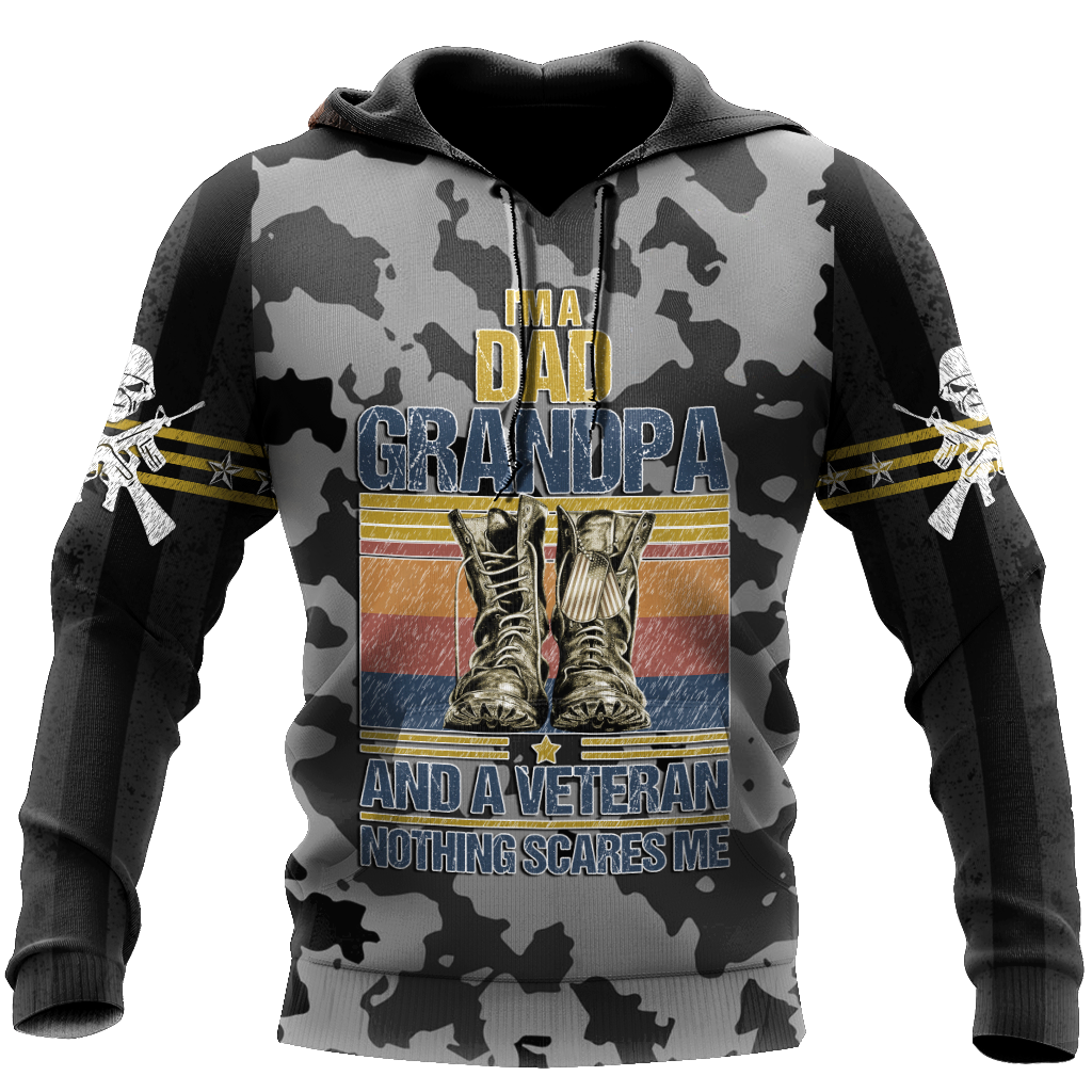 I'm a Dad Grandpa and a veteran 3d all over printed shirts for men and women MH190520-Apparel-Huyencass-Hoodie-S-Vibe Cosy™