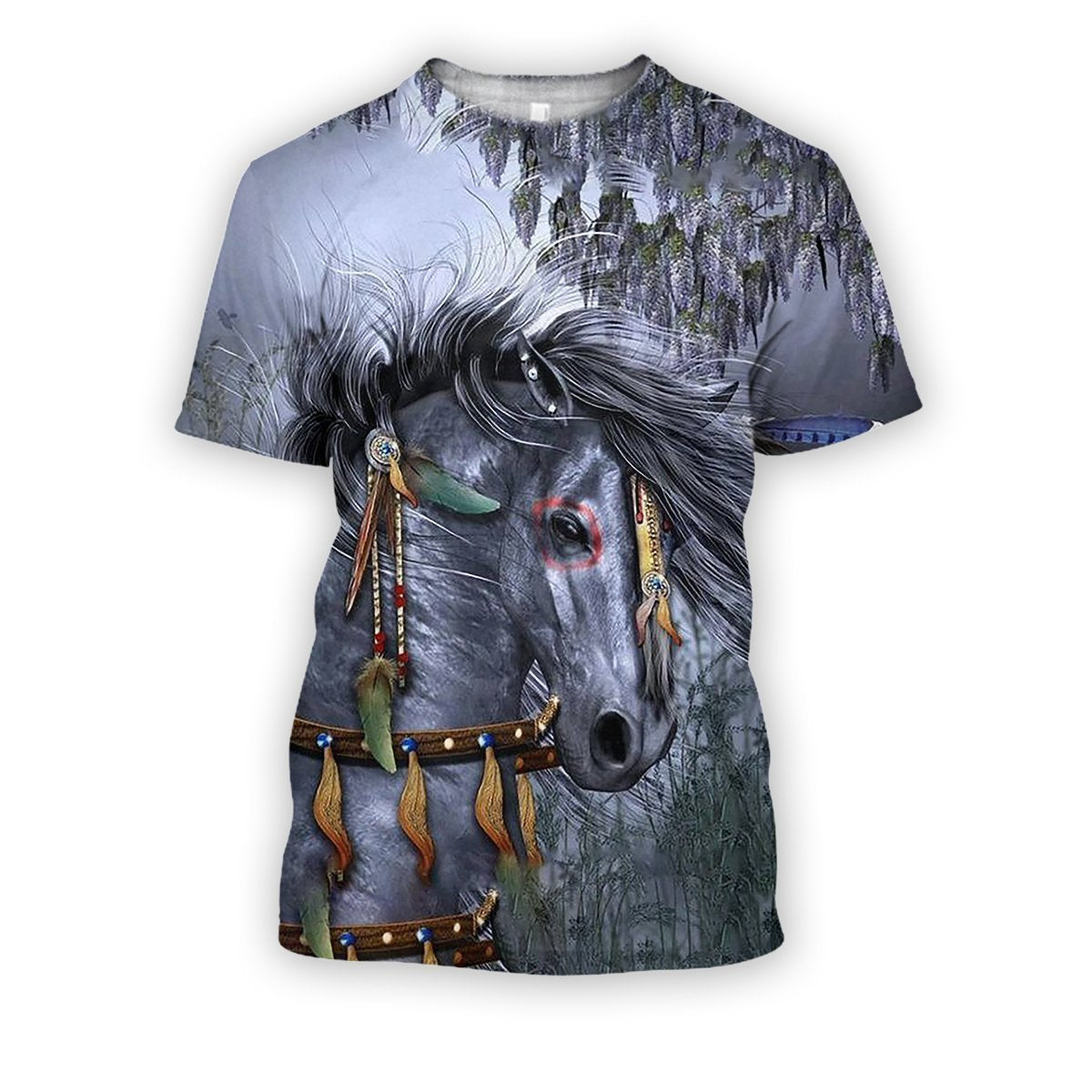 All Over Printed Indian Horse Shirts-Apparel-HbArts-T-Shirt-S-Vibe Cosy™