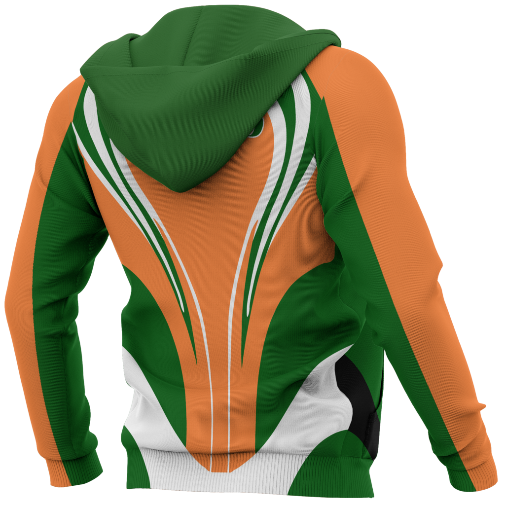 Ireland Flag Hoodie Cannon Style PL-Apparel-PL8386-Hoodie-S-Vibe Cosy™