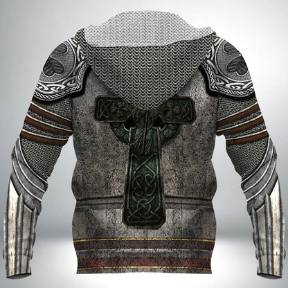 Irish Armor Knight Warrior Chainmail 3D All Over Printed Shirts For Men and Women TT0121 - Amaze Style™-Apparel