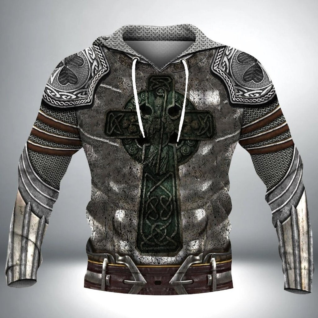 Irish Armor Knight Warrior Chainmail 3D All Over Printed Shirts For Men and Women TT0121 - Amaze Style™-Apparel