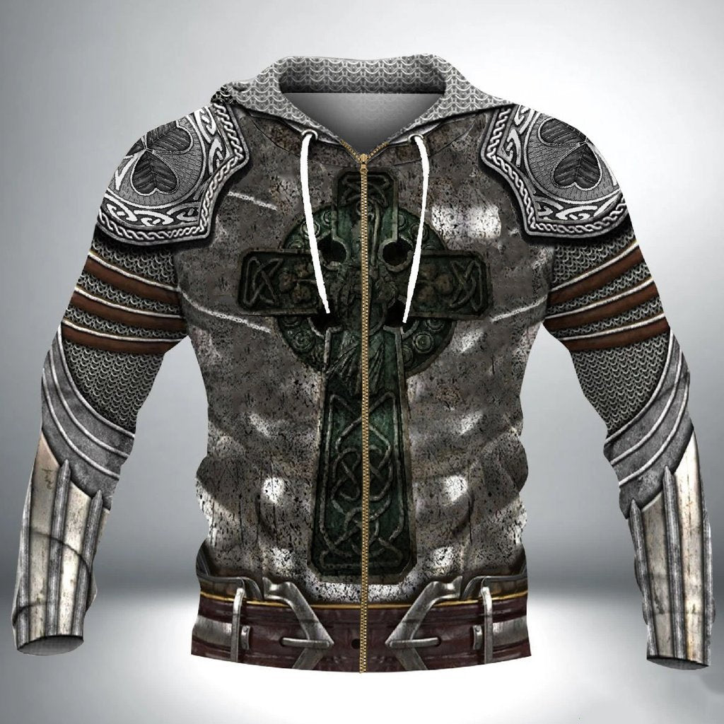 Irish Armor Knight Warrior Chainmail 3D All Over Printed Shirts For Men and Women TT0121 - Amaze Style™-Apparel
