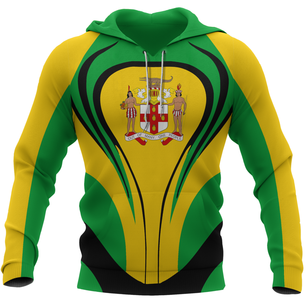 Jamaica Flag Hoodie Cannon Style - Bn10-Apparel-Phaethon-Hoodie-S-Vibe Cosy™