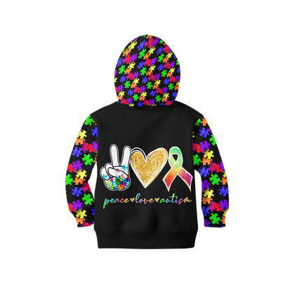 3D All Over Printed Autism Awareness -Cute Skull  Unisex Shirts XT