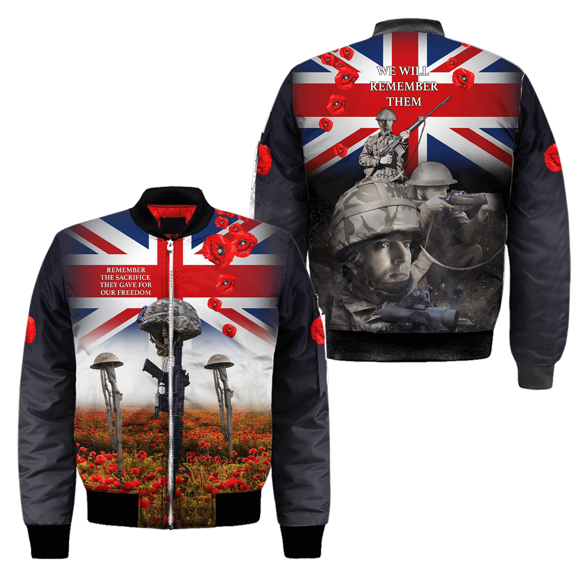 Remembrance Day Lest We Forget 3D All Over Printed Unisex Shirts
