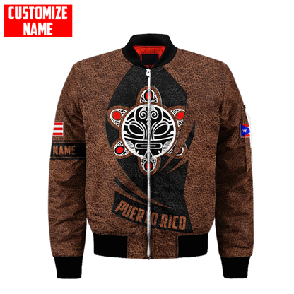 Customize Name Taino Tattoo Puerto Rico 3D All Over Printed Unisex Shirts