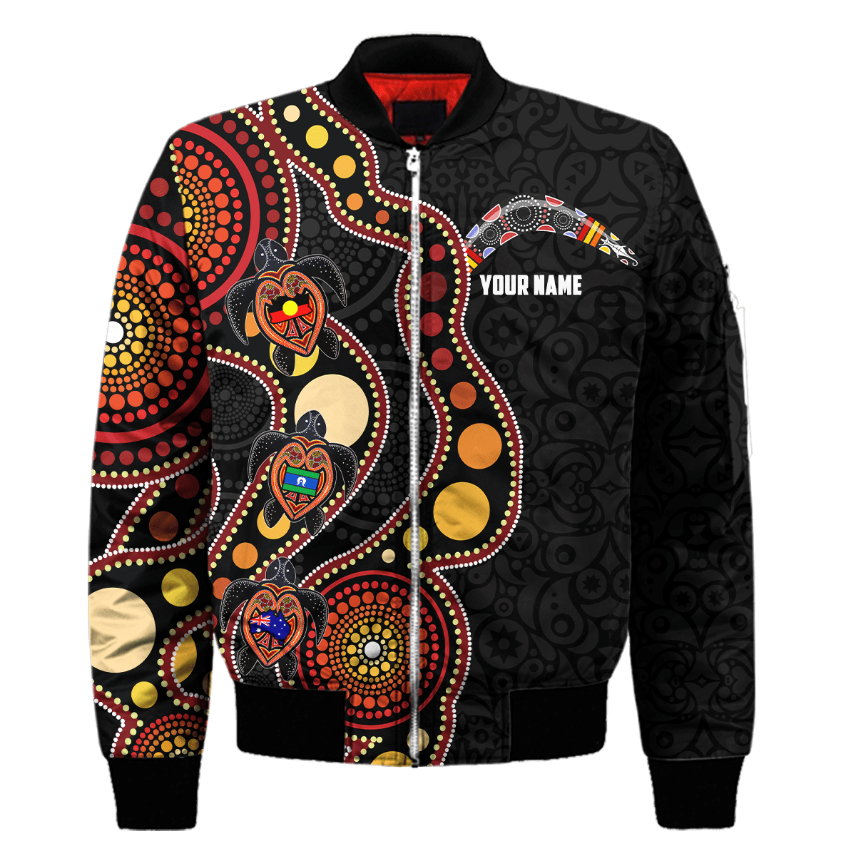 Custom name Aboriginal turtles circle dots 3D design printed shirts