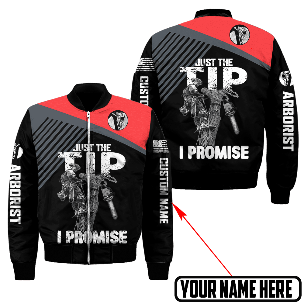 Premium Personalized 3D Printed Arborist Shirts Just The Tip MEI