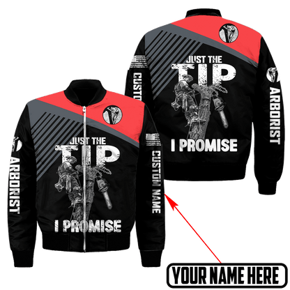 Premium Personalized 3D Printed Arborist Shirts Just The Tip MEI