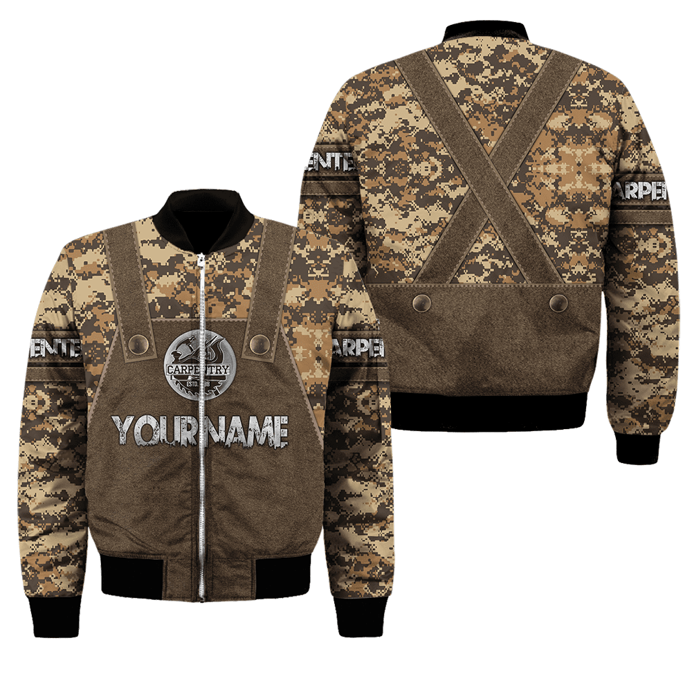 Premium Custome Name Carpenter 3D All Over Printed Unisex Shirts