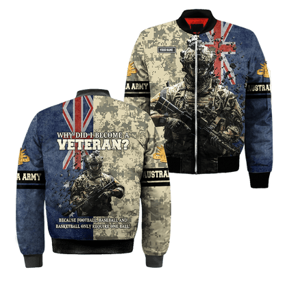 Personalized Name - The Australian Army 3D All Over Printed Shirts DQB16032104