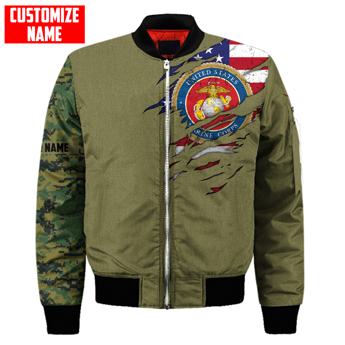 Custom name Soldier US Marine Corps 3d all over printed shirt hoodie MH06072107
