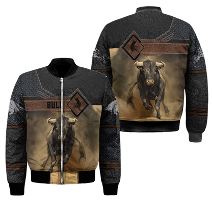 Bull 3D All Over Printed Unisex Shirts For Men And Women