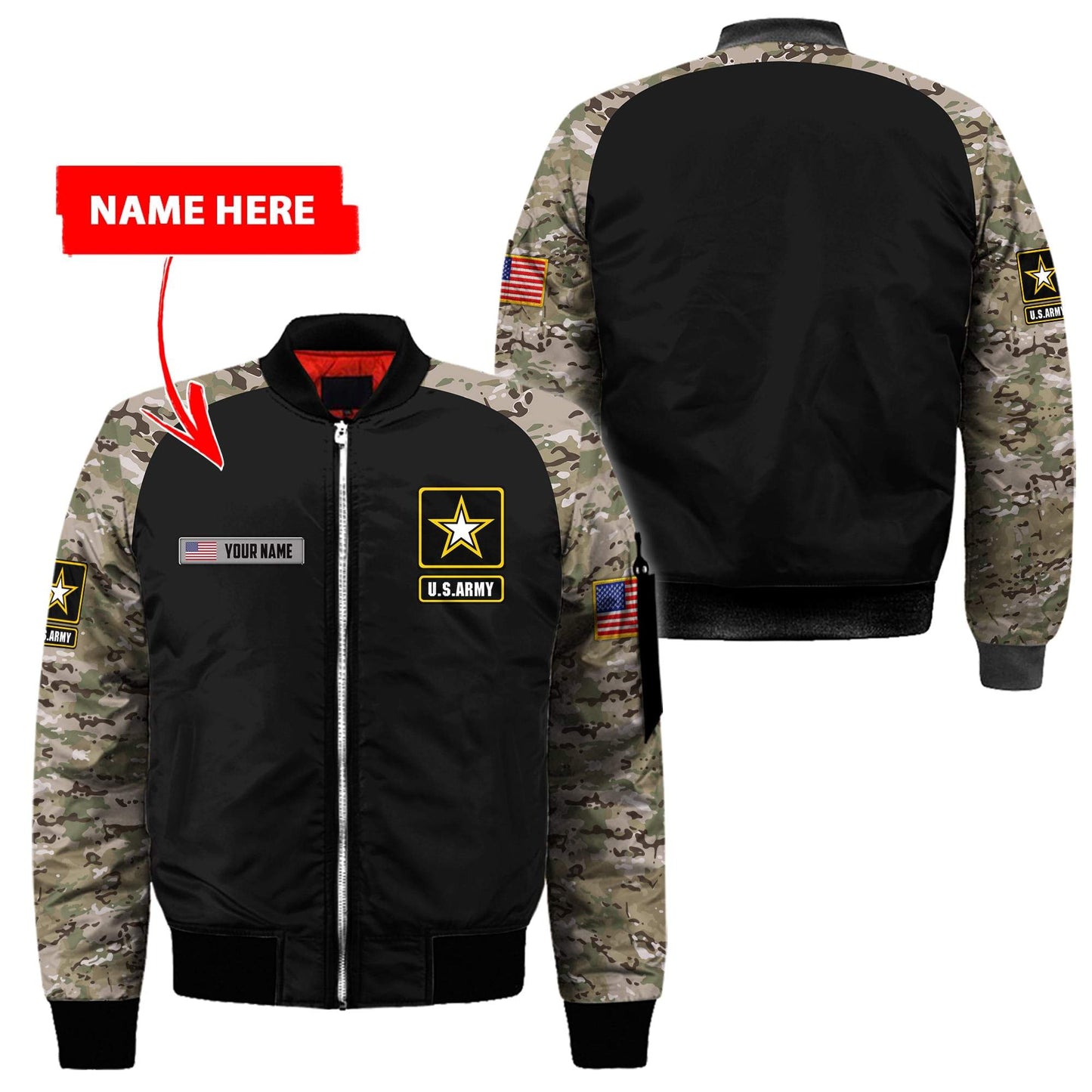 Personalized Name - The United States Army 3D All Over Printed Shirts Pi13042101