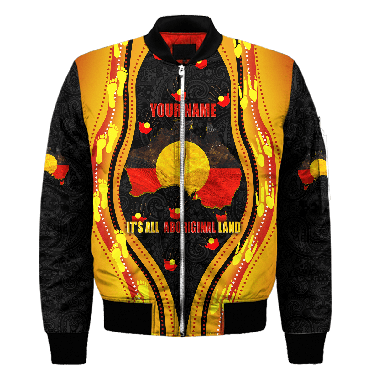 Custom name Proud to be Aboriginal Golden style 3d printed shirts