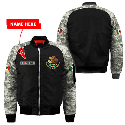 Mexico Coat Of Arms no03 Personalized Name 3D Unisex Hoodie