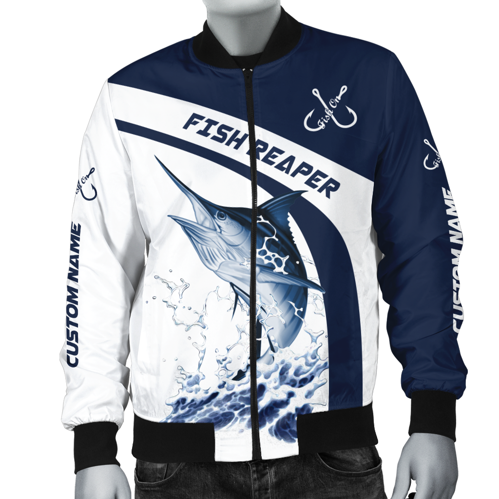 Custom name Marlin fishing design 3d print shirts